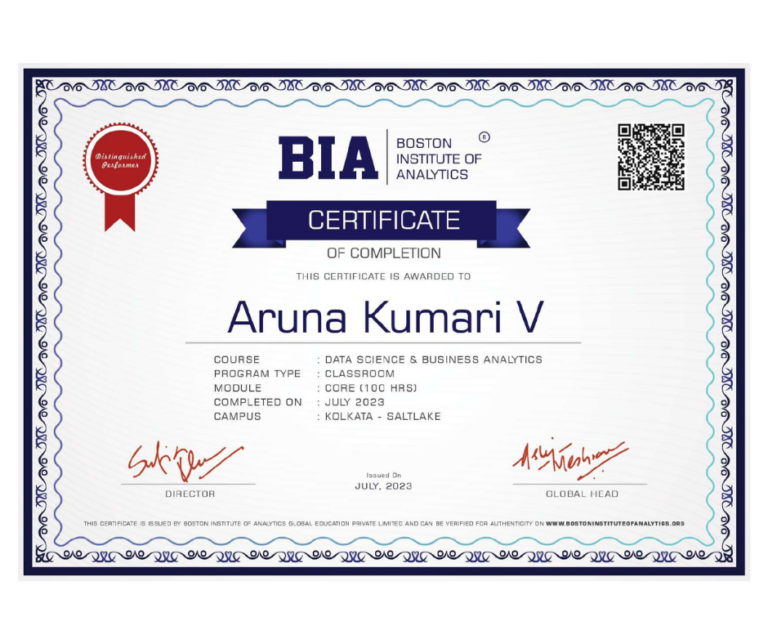 Data Science and Business Analytics